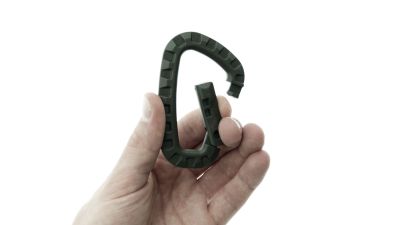 ZO Tactical Carabiner (Pack of 2) (Olive) - Detail Image 1 © Copyright Zero One Airsoft