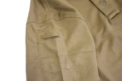 Viper Tactical Polo Shirt (Coyote Brown) - Size Medium - Detail Image 2 © Copyright Zero One Airsoft