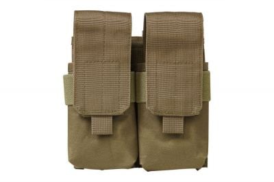 NCS VISM MOLLE Stacked Double Mag Pouch for M4 (Tan) - Detail Image 1 © Copyright Zero One Airsoft
