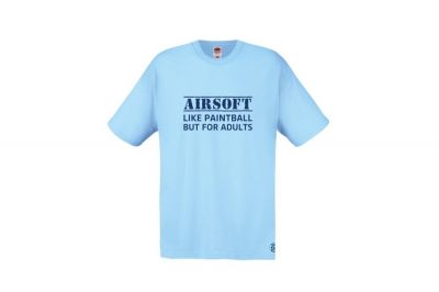ZO Combat Junkie T-Shirt "For Adults" (Blue) - Size 2XL - Detail Image 1 &copy; Copyright Zero One Airsoft