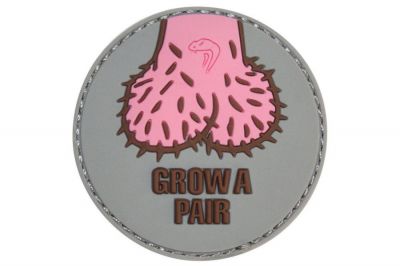 Viper Velcro PVC Morale Patch &quotGrow A Pair" - Detail Image 1 © Copyright Zero One Airsoft