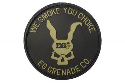 Enola Gaye Velcro PVC Patch &quotWe Smoke You Choke" - Detail Image 1 © Copyright Zero One Airsoft