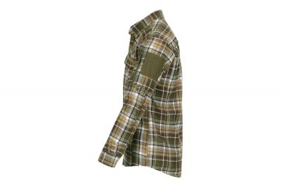 TF-2215 Flannel Contractor Shirt (Brown/Green) - Extra Large - Detail Image 1 © Copyright Zero One Airsoft