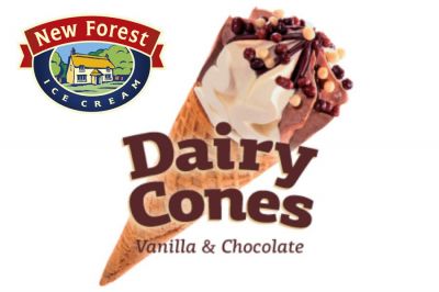 New Forest Dairy Cone Vanilla & Chocolate Ice Cream - Detail Image 1 © Copyright Zero One Airsoft