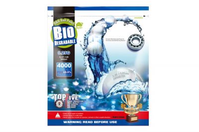 G&G Bio BB 0.25g 4000rds (White) - Detail Image 1 &copy; Copyright Zero One Airsoft