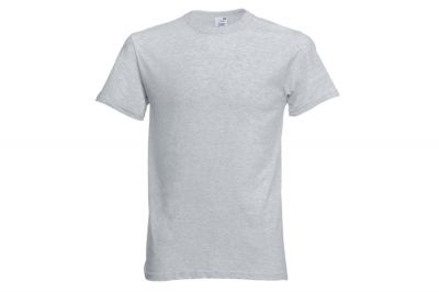 Fruit Of The Loom Original Full Cut T-Shirt (Heather Grey) - Size Small - Detail Image 1 &copy; Copyright Zero One Airsoft