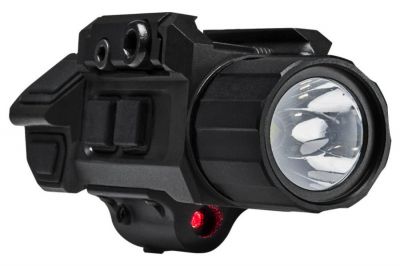 NCS Pistol Flashlight with Strobe & Red Laser - Detail Image 4 © Copyright Zero One Airsoft