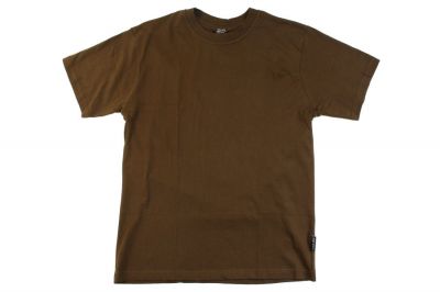 Mil-Com Plain T-Shirt (Olive) - Size 2XL - Detail Image 1 &copy; Copyright Zero One Airsoft