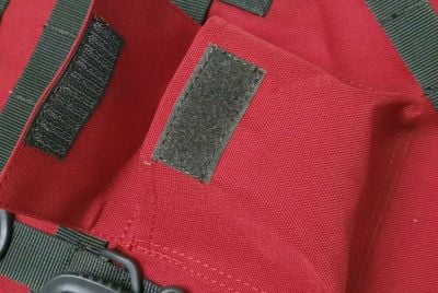 ZO MOLLE Christmas Stocking (Red & Olive) - Detail Image 3 © Copyright Zero One Airsoft