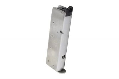 Armorer Works GBB Mag for 1911 15rds (Silver) - Detail Image 1 © Copyright Zero One Airsoft