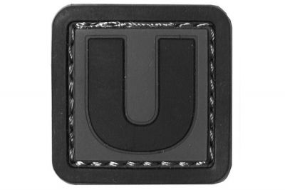 101 Inc PVC Velcro Patch "U" - Detail Image 1 &copy; Copyright Zero One Airsoft