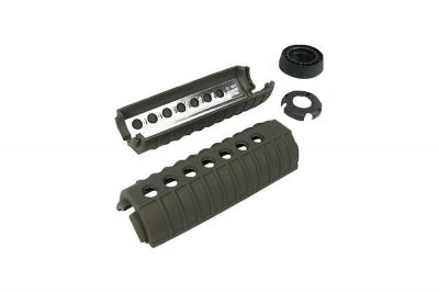 King Arms M4 Handguard (Olive) - Detail Image 1 © Copyright Zero One Airsoft