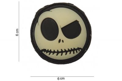 101 Inc PVC Velcro Patch &quotNightmare Smiley" - Detail Image 2 © Copyright Zero One Airsoft