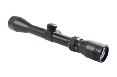 Luger 3-9x40 Scope with High Mount Rings - Detail Image 2 © Copyright Zero One Airsoft