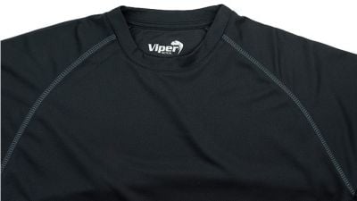 Viper Mesh-Tech T-Shirt (Black) - Size Large - Detail Image 6 © Copyright Zero One Airsoft