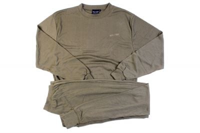 Mil-Com Thermal Base Layer Set (Olive) - Size Small - Detail Image 1 © Copyright Zero One Airsoft