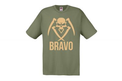 ZO Combat Junkie Special Edition NAF 2018 'Bravo' T-Shirt (Olive) - Detail Image 3 © Copyright Zero One Airsoft