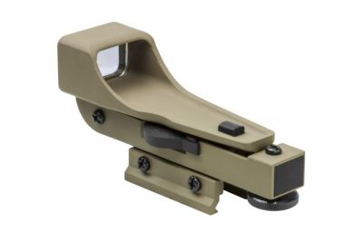 NCS IPSC Reflex Red Dot with Integral RIS Mount (Tan) - Detail Image 2 © Copyright Zero One Airsoft