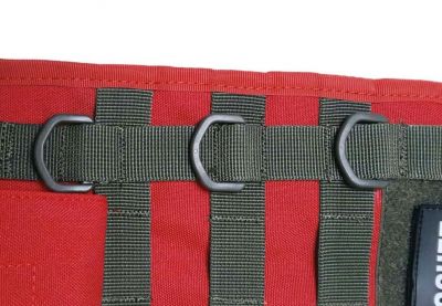 ZO MOLLE Christmas Stocking (Red & Olive) - Detail Image 6 © Copyright Zero One Airsoft