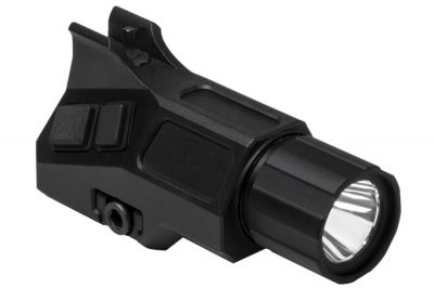NCS Flashlight with Integrated Front Iron Sight for RIS - Detail Image 1 © Copyright Zero One Airsoft