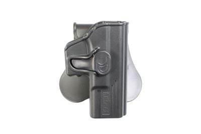 Amomax Rigid Polymer Holster for GK19/23/32 (Black) - Detail Image 1 © Copyright Zero One Airsoft