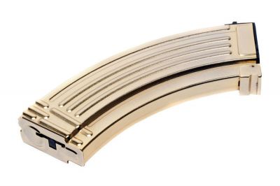 G&G AEG Mag for AK 600rds (Gold) - Detail Image 1 © Copyright Zero One Airsoft