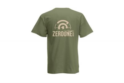 ZO Combat Junkie T-Shirt "Sunset Zero One Logo" (Olive) - Size 2XL