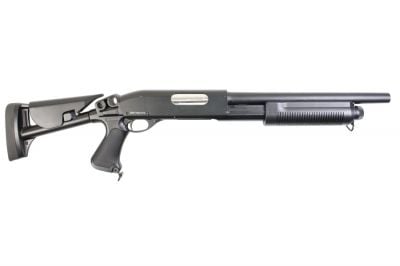 Swiss Arms Spring Shotgun with Retractable Stock - Detail Image 2 © Copyright Zero One Airsoft