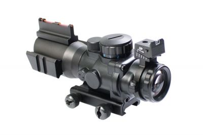 ZO 4x32 Compact Scope with Fibre Sight - Detail Image 2 © Copyright Zero One Airsoft