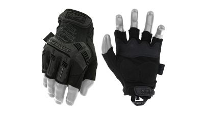 Mechanix M-Pact Fingerless Gloves (Black) - Size Large - Detail Image 3 © Copyright Zero One Airsoft