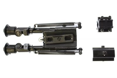 NCS Precision Grade Compact Bipod with Adaptors - Detail Image 8 © Copyright Zero One Airsoft