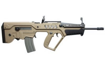 Ares AEG TVR-21 with Rail Set Pro (Tan) - Detail Image 2 © Copyright Zero One Airsoft