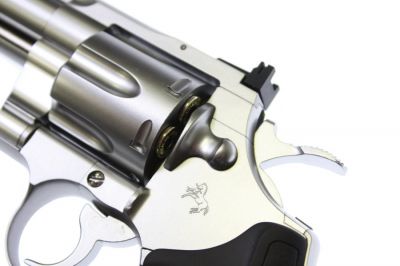 Tokyo Marui Gas Colt Python 6 Inch Silver - Detail Image 3 © Copyright Zero One Airsoft
