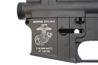 Aim Top Metal Body for M4 - USMC - Detail Image 4 © Copyright Zero One Airsoft