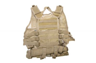 NCS VISM Kids Tactical Vest (Tan) - Detail Image 2 © Copyright Zero One Airsoft