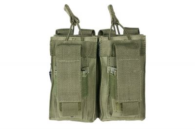 NCS VISM MOLLE Double Mag Pouch for M4 with Pistol Mag Pouches (Olive) - Detail Image 1 © Copyright Zero One Airsoft