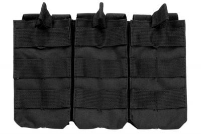 NCS VISM MOLLE Triple Mag Pouch for M4 (Black) - Detail Image 1 © Copyright Zero One Airsoft