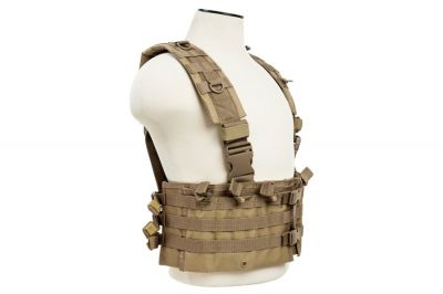 NCS VISM MOLLE Chest Rig with Mag Pouches (Tan) - Detail Image 2 © Copyright Zero One Airsoft