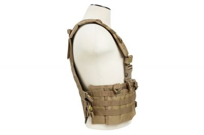 NCS VISM MOLLE Chest Rig with Mag Pouches (Tan) - Detail Image 3 © Copyright Zero One Airsoft