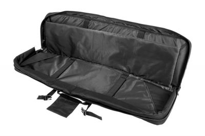 NCS VISM MOLLE Double Rifle Case 42" with Side Pouches (Black) - Detail Image 4 © Copyright Zero One Airsoft