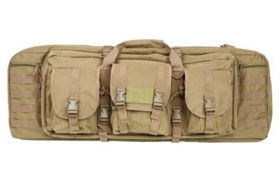NCS VISM MOLLE Double Rifle Case 36" with Side Pouches (Tan) - Detail Image 3 © Copyright Zero One Airsoft