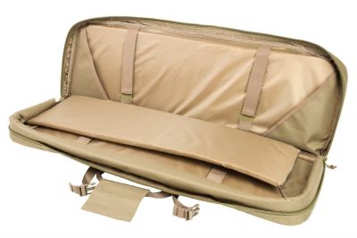 NCS VISM MOLLE Double Rifle Case 36" with Side Pouches (Tan) - Detail Image 4 © Copyright Zero One Airsoft