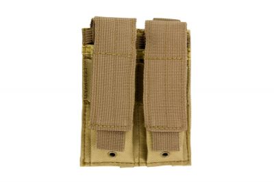 NCS VISM MOLLE Pistol Mag Pouch Double (Tan) - Detail Image 1 © Copyright Zero One Airsoft