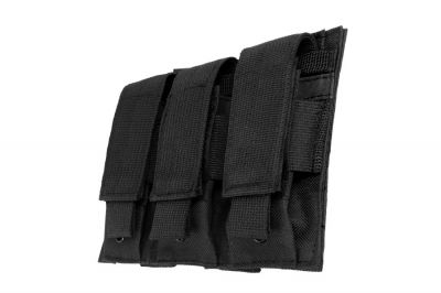 NCS VISM MOLLE Pistol Mag Pouch Triple (Black) - Detail Image 3 © Copyright Zero One Airsoft
