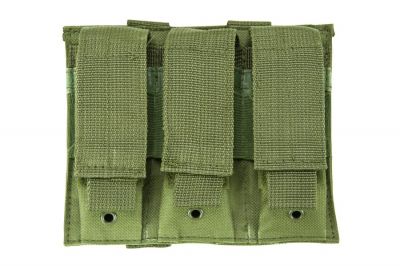 NCS VISM MOLLE Pistol Mag Pouch Triple (Olive) - Detail Image 1 © Copyright Zero One Airsoft