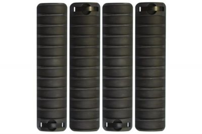 Aim Top 20mm RIS Handguard Panels Set of 4 (Black) - Detail Image 2 © Copyright Zero One Airsoft