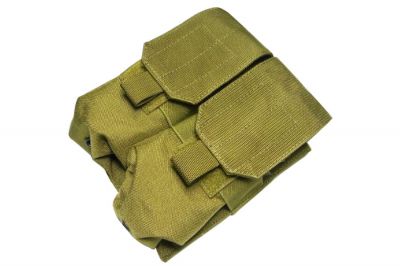 TMC MOLLE Double Mag Pouch (Khaki) - Detail Image 1 &copy; Copyright Zero One Airsoft