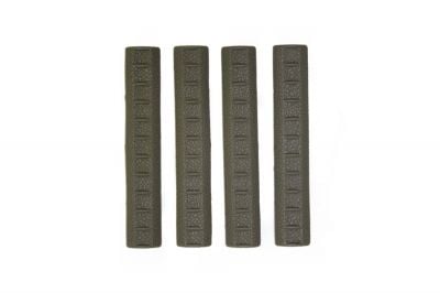 APS KAC Rubber Rail Covers for RIS (Foliage Green) - Detail Image 1 © Copyright Zero One Airsoft