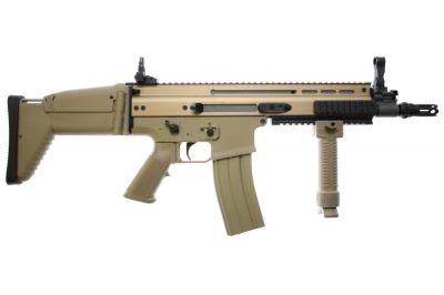 G&G/Cybergun AEG FN SCAR-L CQC DST (Tan) - Detail Image 2 © Copyright Zero One Airsoft