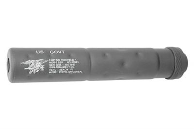 G&G Suppressor 14mm CCW SOCOM Style (Black) - Detail Image 1 &copy; Copyright Zero One Airsoft